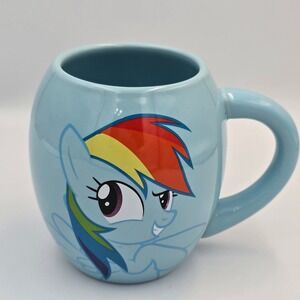 My Little Pony Rainbow Dash Blue Ceramic Coffee Mug 2014 Vandor Minor Mark Flaw